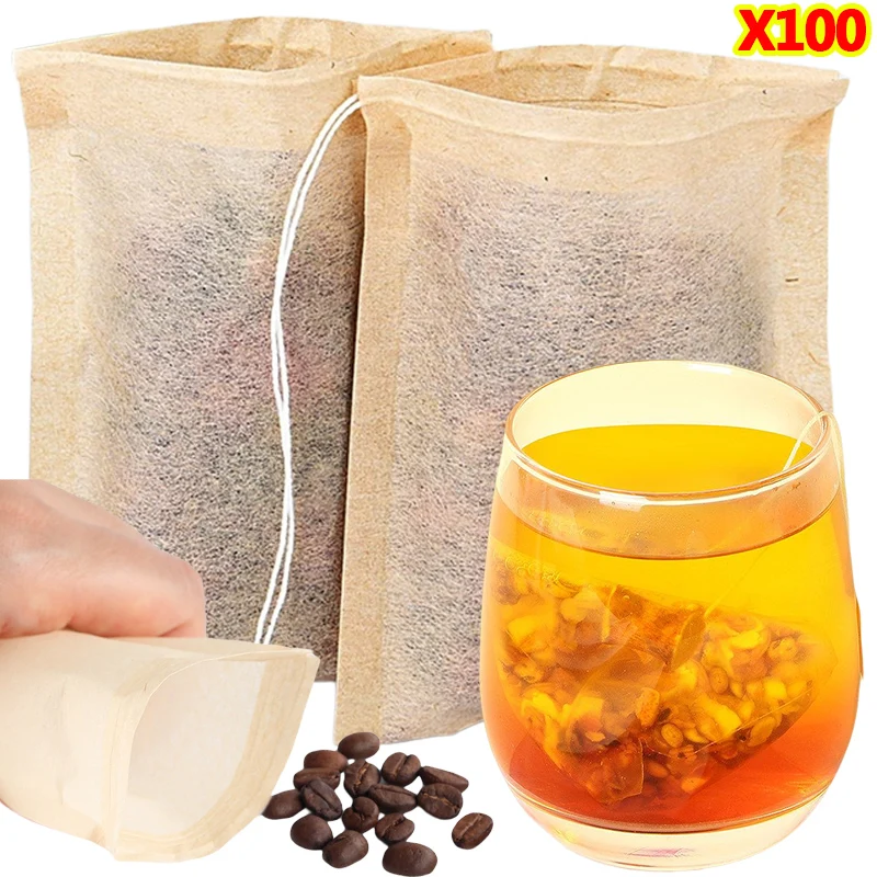 Herbal Wellness Products - Drawstring 필터와 100Pcs 티백 커피 콩