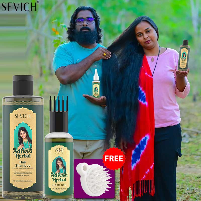 Ayurvedic & Herbal Wellness Kits - 아유르베다 헤어 성장 오일 인도 아디바시