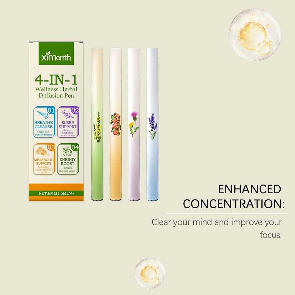 Herbal Wellness Products - 멀레인/타임/민트/과라나/녹차 함유 허브 디퓨저, 모든 연령대를